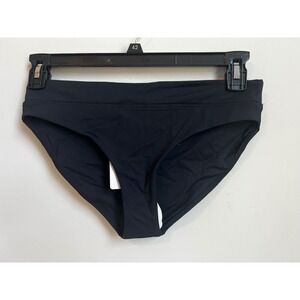 Prana Summer Wave Black Swimsuit‎ Bikini Bottom Recycled Nylon Size S NWT